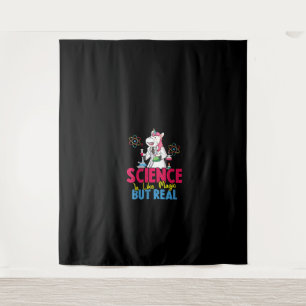 Womens Science Is Like Magic But Real - Unicorn Sc Tapestry