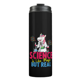 Womens Science Is Like Magic But Real - Unicorn Sc Thermal Tumbler
