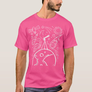Womens Science Telescope Astronaut Gift Planet Ast T-Shirt