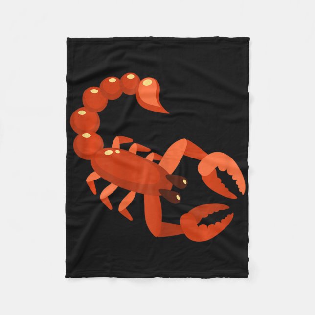 Womens Scorpio Zodiac October November Birthday Au Fleece Blanket (Front)