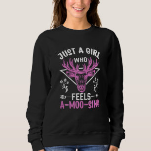 Womens Scottish Highland Cattle Farmer Cattle Bree Sweatshirt