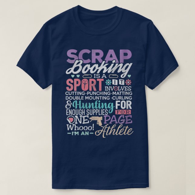 Womens Scrapbook Shirt Scrapbooking Is A Sport Cra (Design Front)