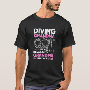 Womens Scuba Diver Diving Grandma Divemaster T-Shirt