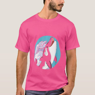 Womens Sea Animal Killer Whale Ocean Animal Waves T-Shirt