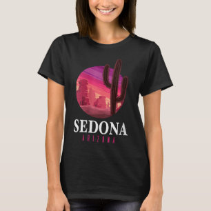Womens Sedona Arizona Cactus Sunset Desert Sedona T-Shirt