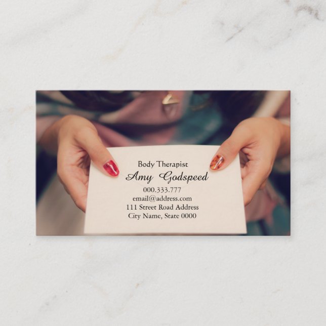 Women's self-introduction card Oshare (Front)