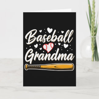 Womens Sell Grandma Softll Player Mother's Day  Card