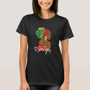 Womens Senegal Senegalese Flag Africa Ethnic Herit T-Shirt