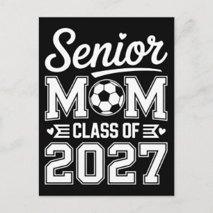 Womens Senior Mum Class of 2027 First Day of Schoo Postcard