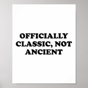 Womens Seniors - Officially Clic, Not Ancient V-ne Poster
