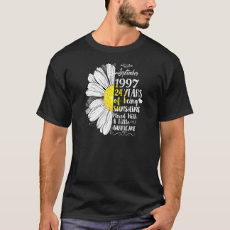 Womens September Girls 1997 24thbirthday 24 Years  T-Shirt
