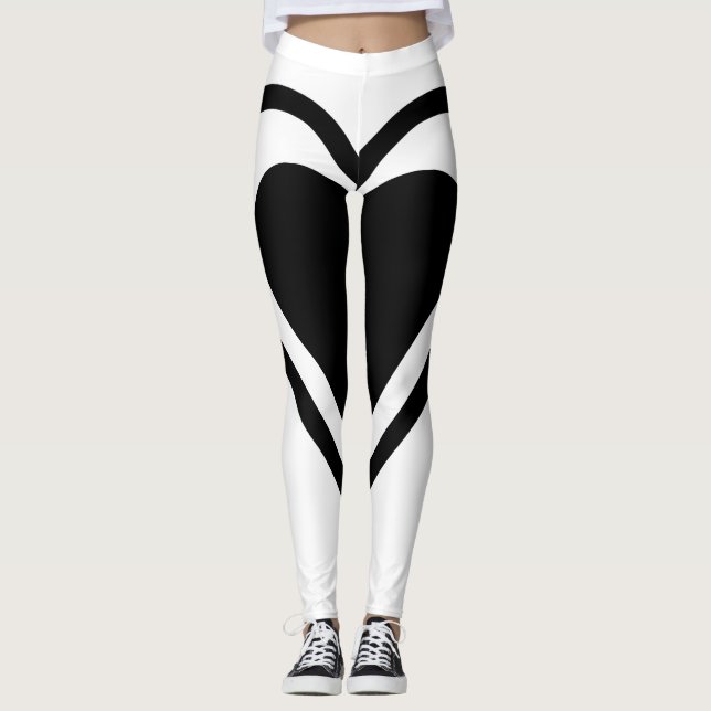 Women's Sexy Heart Leggings (Front)