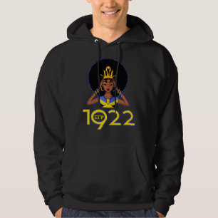 Womens Sgrho Sigma 1922 Cool Black Girl Gamma Rho  Hoodie