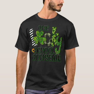 Womens Shamrock One Lucky School Counsellor St  T-Shirt