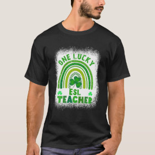 Women's Shamrock One Lucky Teacher St Patricks Day T-Shirt