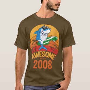 Womens Shark Birthday 12 Years Old Surf Awesome Si T-Shirt