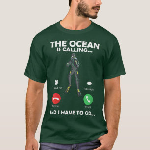 Womens Shark Whisperer, Diving Quote, Ocean Lover, T-Shirt