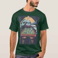 Womens Sharks Playing Pool Billard VNeck