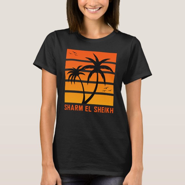 Women's Sharm El Sheikh Vintage Sunset T-Shirt (Front)