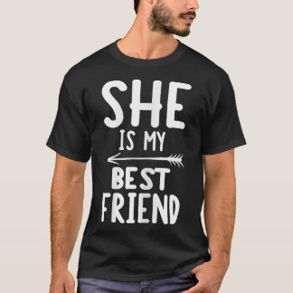Womens She is my best friendright  T-Shirt