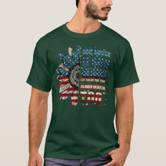 Womens She Loves Jesus And America Too (1) T-Shirt