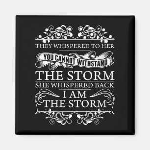 Womens She Whispered Back I Am The Womens Motivati Magnet
