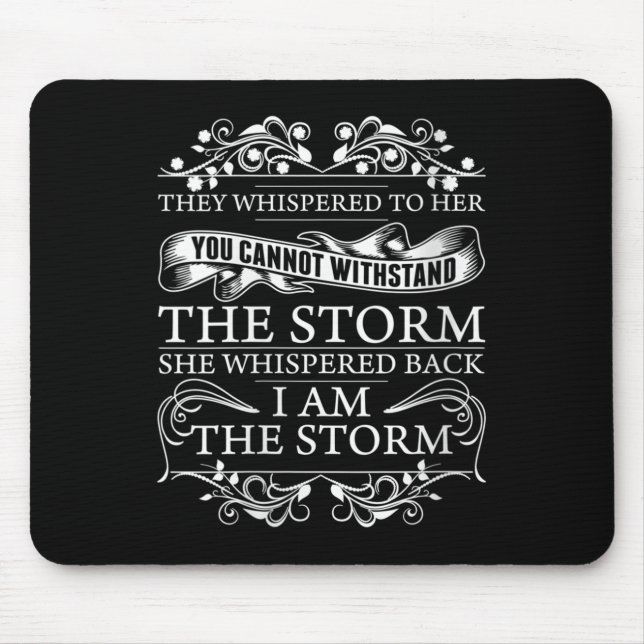 Womens She Whispered Back I Am The Womens Motivati Mouse Mat (Front)
