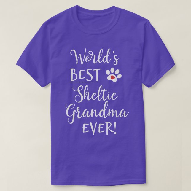 Womens Sheltie Shetland Sheepdog World's Greatest  T-Shirt (Design Front)