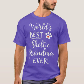 Womens Sheltie Shetland Sheepdog World's Greatest  T-Shirt