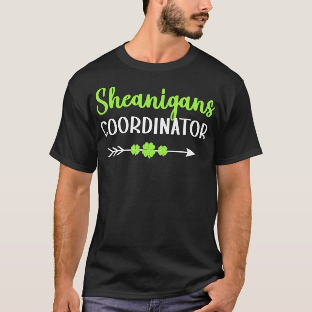 Womens Shenanigans Coordinator Funny Teacher St Pa T-Shirt (Front)