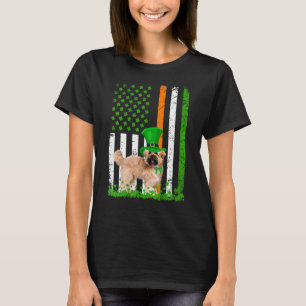 Womens Shih Tzu Saint Patrick's Day Dogs  American T-Shirt