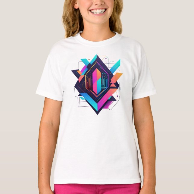 Women's Shirts Basic Juv Abstrato Futursta-3 (Front)