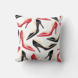 Womens Shoes High Heels Couch Throw Pillow