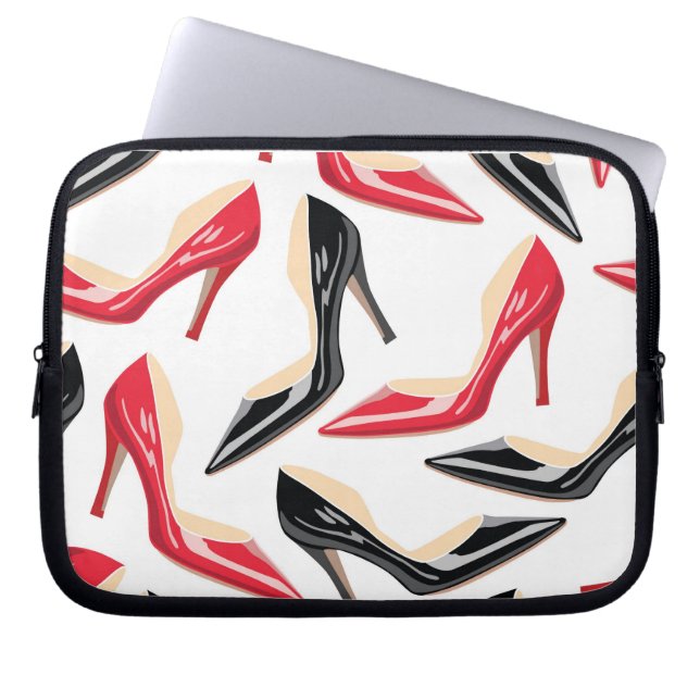 Womens Shoes High Laptop Sleeve Protective Case (Front)