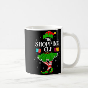 Womens Shopng Elf Christmas Family Girls Women Elf Coffee Mug