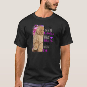 Womens Siamese Cat Mum Valentines Day Cat Mama Fun T-Shirt
