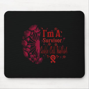 Womens Sickle Cell Blood Disorder Warrior Survivor Mouse Mat
