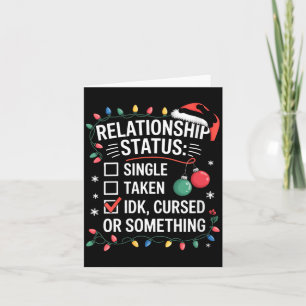 Womens Single Taken Cursed Relationship Status Chr Card