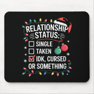 Womens Single Taken Cursed Relationship Status Chr Mouse Mat