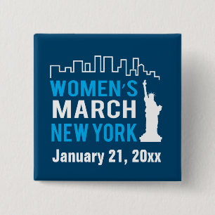 Women's Sister March New York January 15 Cm Square Badge