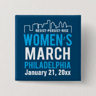 Women's Sister March Philadelphia January 15 Cm Square Badge