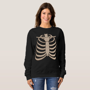 Women's Skeleton Sweatshirt for Halloween Party