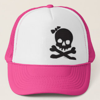 Womens Skull and Crossbones Trucker Hat