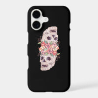 Womens Skull Floral Head Painting Art-Work Cool