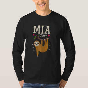 Womens Sloth Graphic Humour Zoo Animal Mia T-Shirt