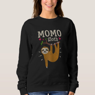 Womens Sloth Graphic Humour Zoo Animal Momo Sweatshirt