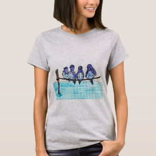 WOMEN'S SLOUCHY BOYFRIEND T-SHIRT - PIGEON FRIENDS