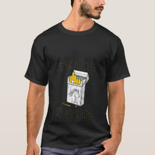 Womens Smoking Kills So Does Love Aesthetic Soft G T-Shirt