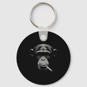 Women's smoking meme monkey for men women monkey key ring