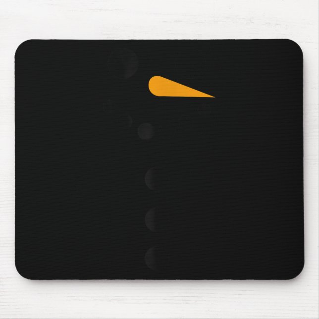 Womens Snowman Pregnancy Cute Pregnant Women Chris Mouse Mat (Front)